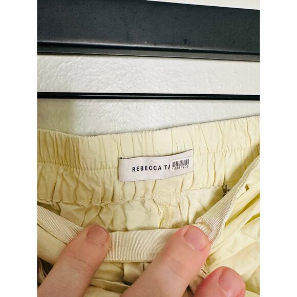 REBECCA TAYLOR Off White 100% Cotton Poplin Oversized Tie Skort Size 2 - Picture 6 of 8